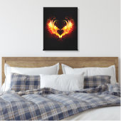 Toile Angel Fire Heart with Wings (Insitu(Chambre))