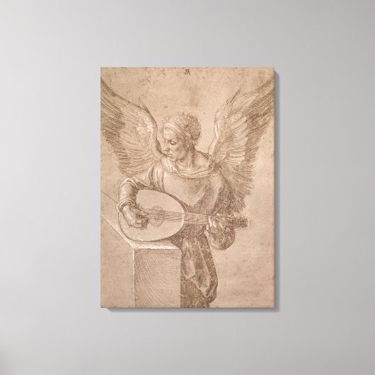 Toile Angel jouant un luth, 1491 (Recto)