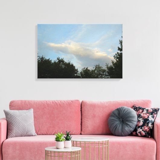 Toile Angel nuageux volant à travers le ciel - Larg Canv (Insitu(Salon))