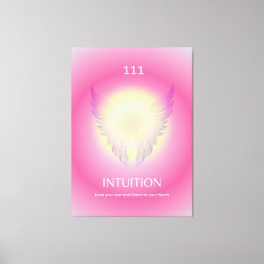 Toile Angel Numéro Aura Imprimer 111 Intuition (Recto)