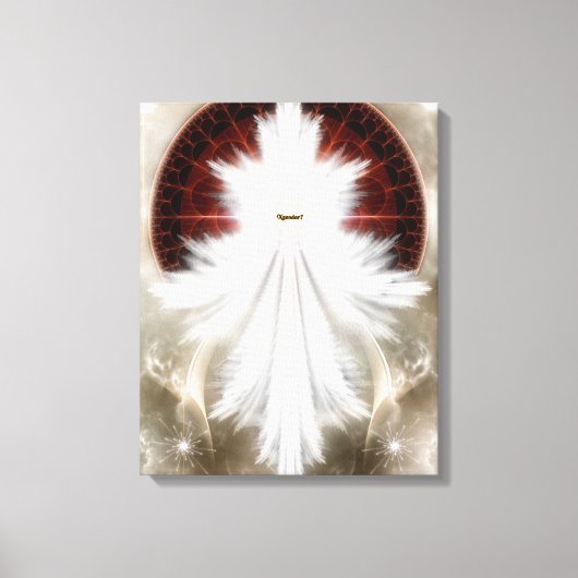 Toile Angel Wings Flocon de neige Fractal Art Canvas Imp (Recto)
