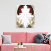 Toile Angel Wings Flocon de neige Fractal Art Canvas Imp (Insitu(Salon))