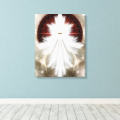 Toile Angel Wings Flocon de neige Fractal Art Canvas Imp (Insitu (Plancher de Bois))