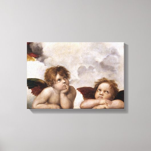 Toile Angels de Raphael de la Vierge Sixtine (Recto)
