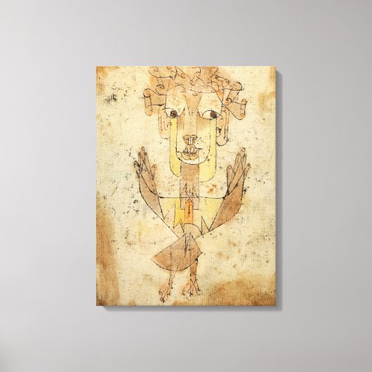Toile Angelus Novus par Paul Klee (Recto)