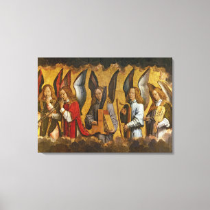 Toile Anges jouant des instruments de musique