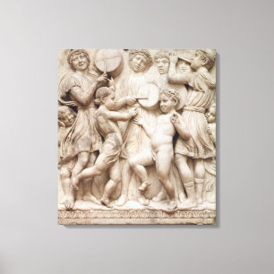 Toile Anges musicaux, soulagement de Cantoria