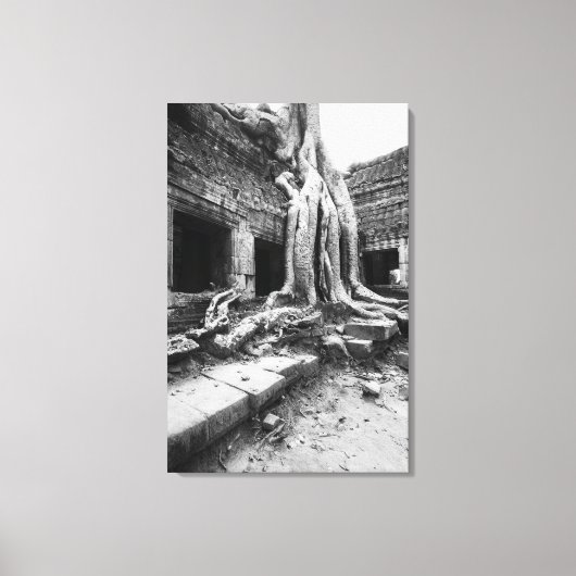 Toile Angkor Cambodge, Ta Prohm Tree (Recto)