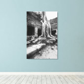 Toile Angkor Cambodge, Ta Prohm Tree (Insitu (Plancher de Bois))