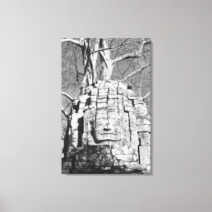Toile Angkor Cambodge, Tête Temple Ta Som