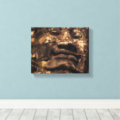 Toile Angkor Wat Cambodia Buddha Totem - Canvas Wall Art (Insitu (Plancher de Bois))