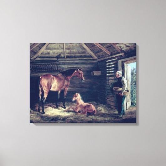 Toile Anglais Mare Avec Ses Foals, 1833 (Recto)