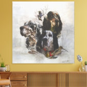 Toile Anglais Setter, chasse à la bécasse (Insitu(Salon))