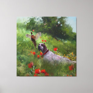 Toile Anglais Setter, Chasse de faisan