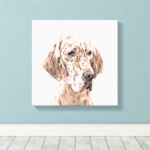 Toile Anglais Setter Orange Belton Peinture Chien Art (Insitu (Plancher de Bois))