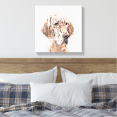 Toile Anglais Setter Orange Belton Peinture Chien Art (Insitu(Chambre))