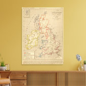 Toile Angleterre, Ecosse, Irlande et Man en 1100 (Insitu(Salon))