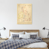 Toile Angleterre, Ecosse, Irlande et Man en 1100 (Insitu(Chambre))