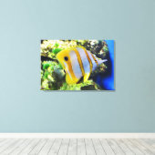 Toile Animal de poisson papillon (Insitu (Plancher de Bois))