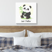 Toile Animal décontracté avec feuilles de bambou (Insitu(Chambre))