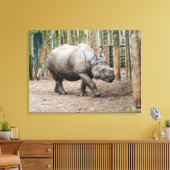 Toile Animal rhinocéros à une corne (Insitu(Salon))