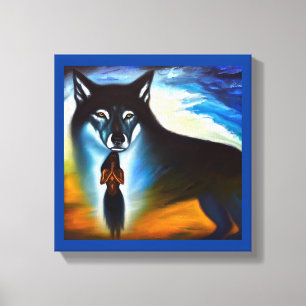 Toile Animal spirituel Loup 4