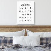 Toile Animal Tracks Woodland (Insitu(Chambre))