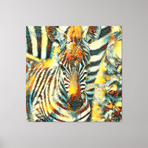 Toile AnimalArt_Zebra_002