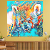 Toile AnimalMix_RedPanda_001 (Insitu(Salon))