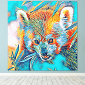 Toile AnimalMix_RedPanda_001 (Insitu (Plancher de Bois))
