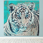 Toile AnimalMix_Tiger_046 (Insitu (Plancher de Bois))