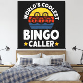 Toile Animateur de Bingo le Plus Cool au Monde (Insitu(Chambre))