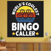 Toile Animateur de Bingo le Plus Cool au Monde (Insitu(Salon))