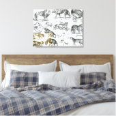 Toile Animaux carnivores (Insitu(Chambre))