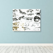 Toile Animaux carnivores (Insitu (Plancher de Bois))