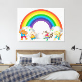 Toile Animaux dansants (Insitu(Chambre))