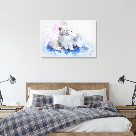 Toile Animaux d'aquarelle (Insitu(Chambre))