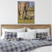 Toile Animaux de bébés cutest | Amama Elephant Avec Bébé (Insitu(Chambre))