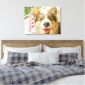 Toile Animaux de bébés cutest | Chiot de Corgi Patriotiq (Insitu(Chambre))