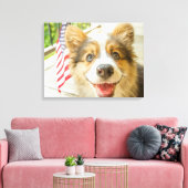 Toile Animaux de bébés cutest | Chiot de Corgi Patriotiq (Insitu(Salon))