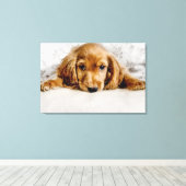 Toile Animaux de bébés cutest | Cocker Spaniel (Insitu (Plancher de Bois))
