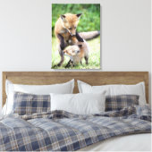 Toile Animaux de bébés cutest | Kit et maman Fox adorabl (Insitu(Chambre))
