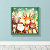 Toile Animaux de Noël 8 (Insitu (Plancher de Bois))