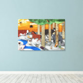 Toile Animaux du Tennessee (Insitu (Plancher de Bois))