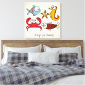 Toile Animaux marins vintages (Insitu(Chambre))