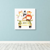 Toile Animaux Mignons au Volant (Insitu (Plancher de Bois))