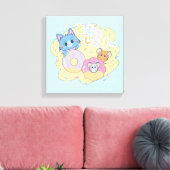 Toile Anime Donut délice avec Tom, Jerry et Tuffy (Insitu(Salon))