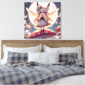 Toile Anime Girl Pixie Hippie Lune Fée (Insitu(Chambre))