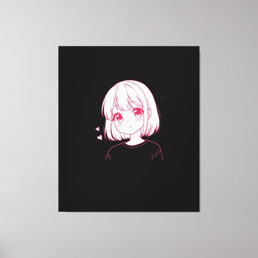 Toile "Anime Love Vibes" (Recto)