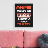Toile Anime Me Rend Heureux Que Tu Ne Sois Pas Tant (Insitu(Salon))